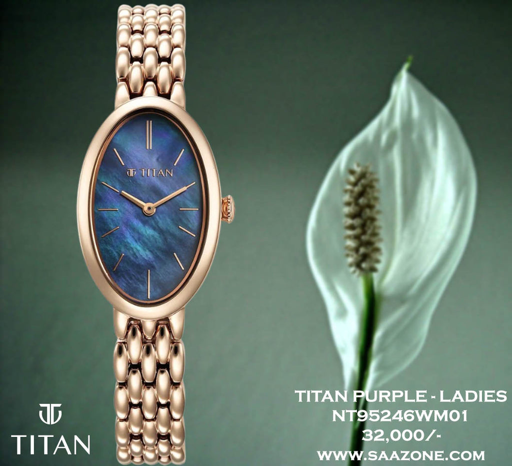 Titan Aura Mother Of Pearl Dial for Ladies 95246WM01