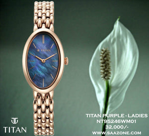 Titan Aura Mother Of Pearl Dial for Ladies 95246WM01