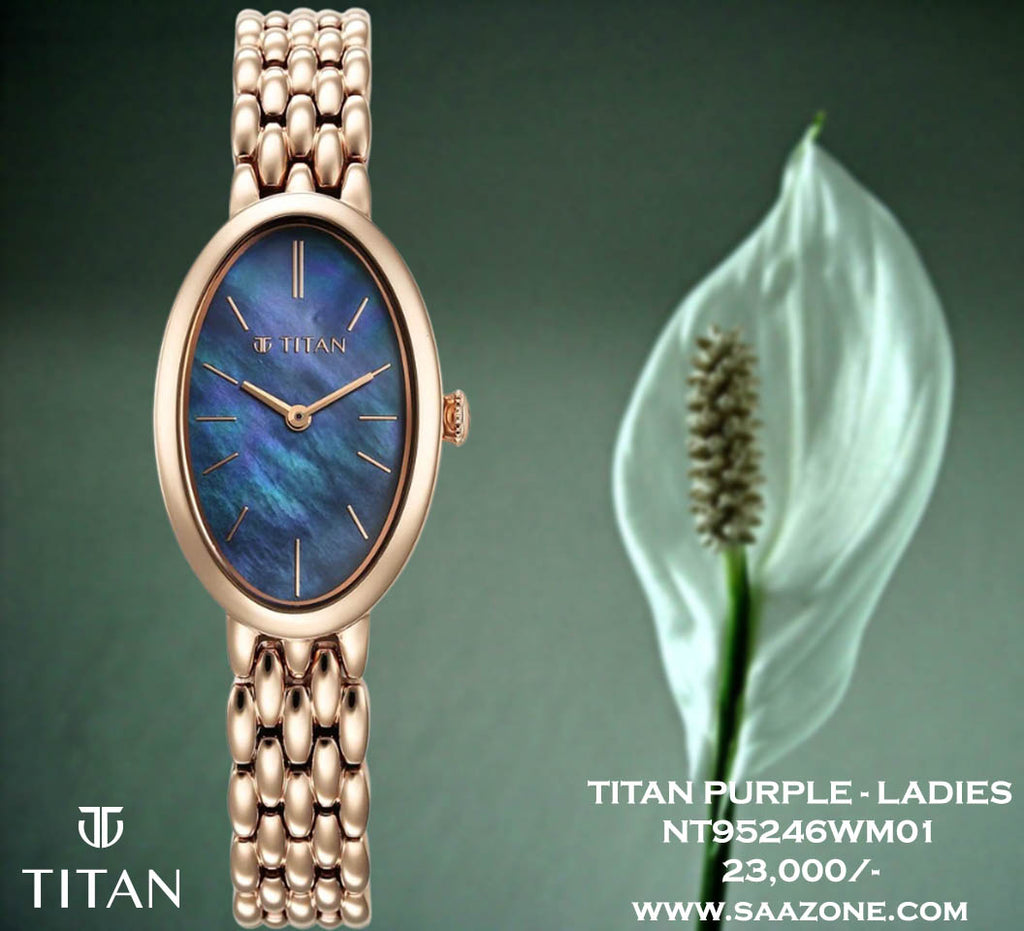 Titan Aura Mother Of Pearl Dial for Ladies 95246WM01
