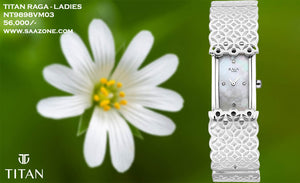 Titan Raga Silver Mother Of Pearl for Ladies 9898VM03