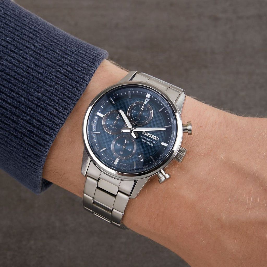 Seiko Titanium Chronograph SSB387P1