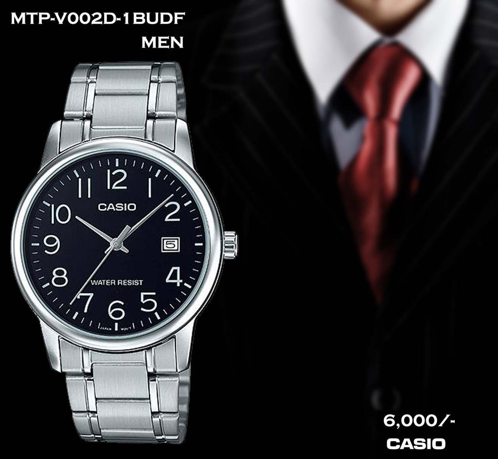 Casio Exclusive Stainless Steel for Men MTP-V002D-1B