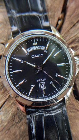 Casio Exclusive Leather for Men MTP-1370L-1A