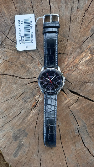 Casio Exclusive Leather Timepiece for Men MTP-1374L-1AVDF