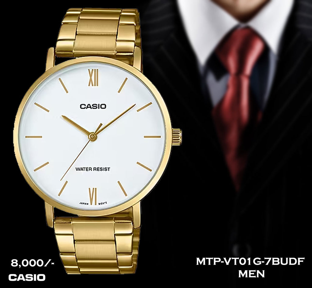 Casio Enticer Timepiece for Men MTP-VT01G-7BUDF