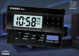 W Casio Alarm Clock PQ 10 1R