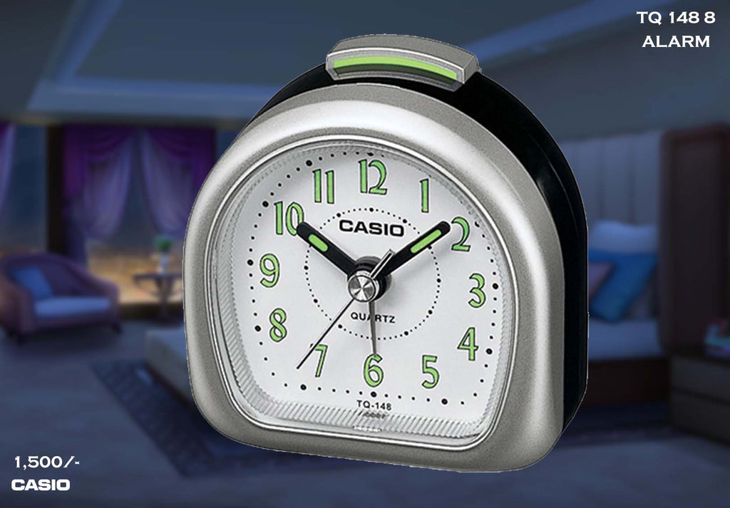 W Casio Alarm Clock TQ 148 8