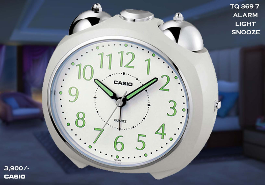 W Casio Alarm Clock TQ 369 7
